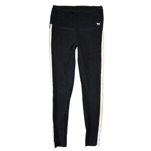 PINK Victorias Secret Leggings Women M Y2k Black Athletic Athleisure Gym Workout